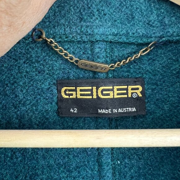 GEIGER Austria 100% Wool Sweater Cardigan Size 42 - Picture 3 of 8